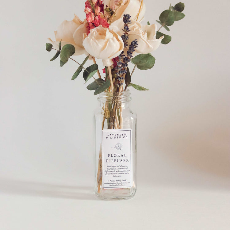 Farmhouse Floral Reed Diffuser | Pink Larkspur