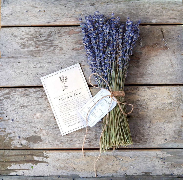 Lavender Bunch - Dried Lavender Bundle - over 250 Stems, 2021 certified organic, dried lavender for bouquets,