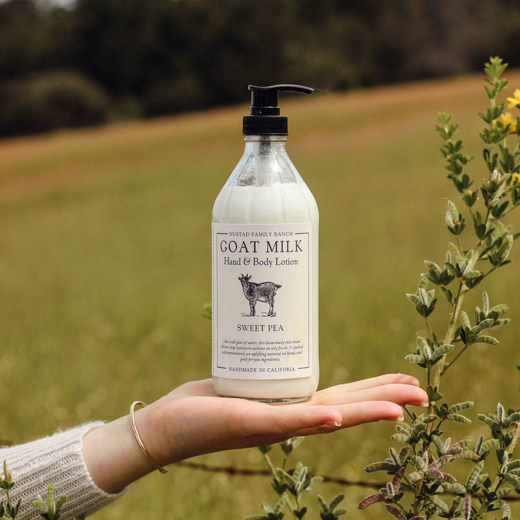 Blue Spruce Goat lotion, Goat milk lotion for body moisturizer, Hand & body Lotion with Essential Oil, Body Butter, Hand Cream