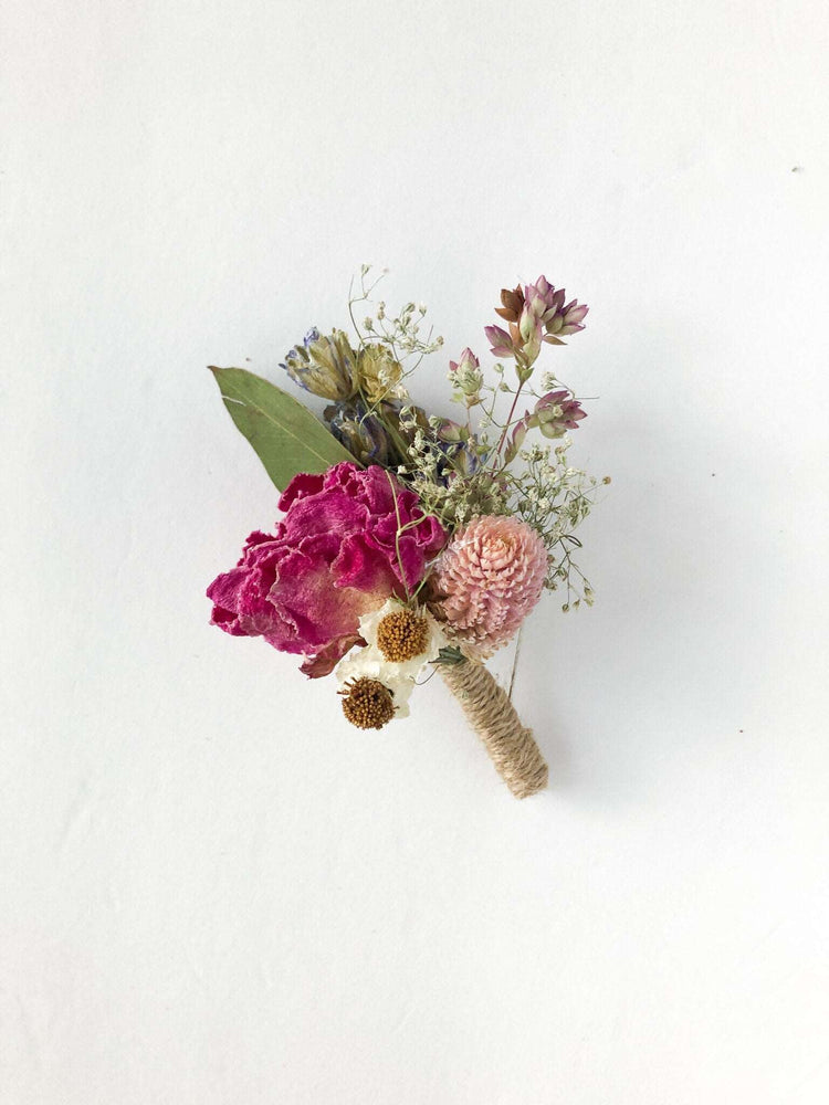 Ranunculus Dried Bridal bouquet / Eucalyptus Dry Flower Wedding, Rustic Boho Brides, Bridesmaid bouquet, Wildflowers Dried bouquet