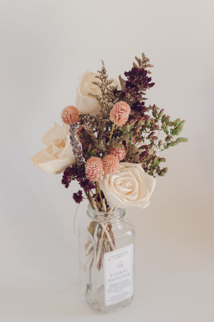 Farmhouse Floral Reed Diffuser | Blue Larkspur