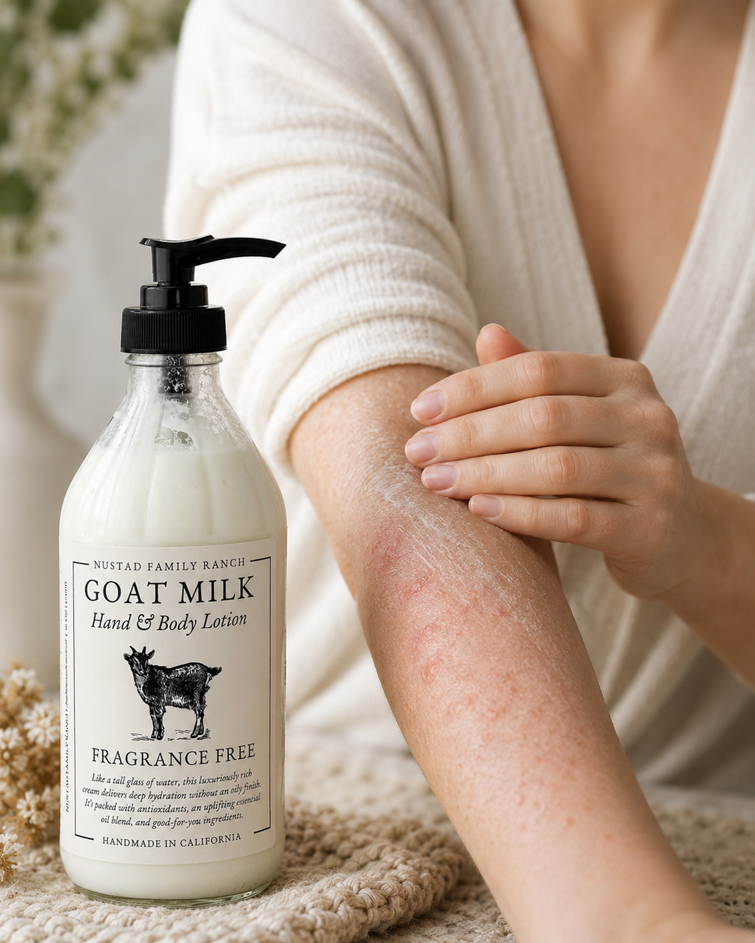 Goat Milk Lotion for Eczema-Prone Skin: Why It Works & How to Use It