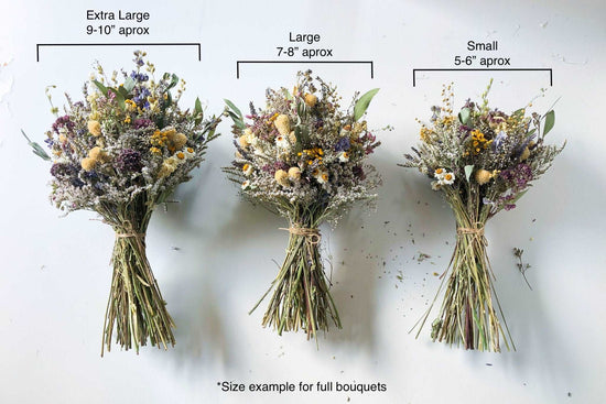 8Types Mini Dried Flowers for Bridesmaids Flower Girl Natural Dry