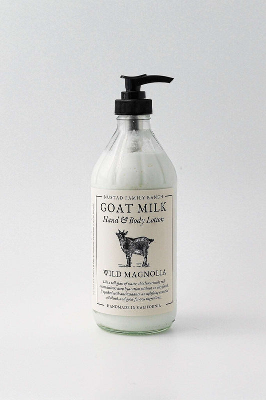 Wild Magnolia Goat lotion, Goat milk lotion for body moisturizer, Hand & body Lotion with Essential Oil, Body Butter, Hand Cream